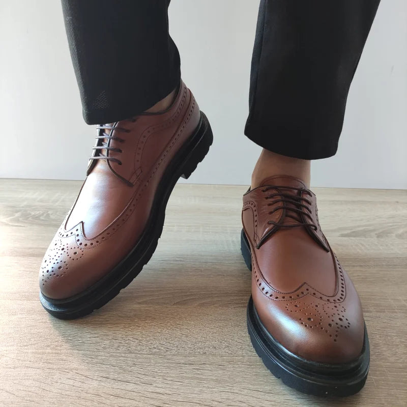 PANTOFI CASUAL BARBATI DOGATI K09 MARO CONIAC - imagine 4