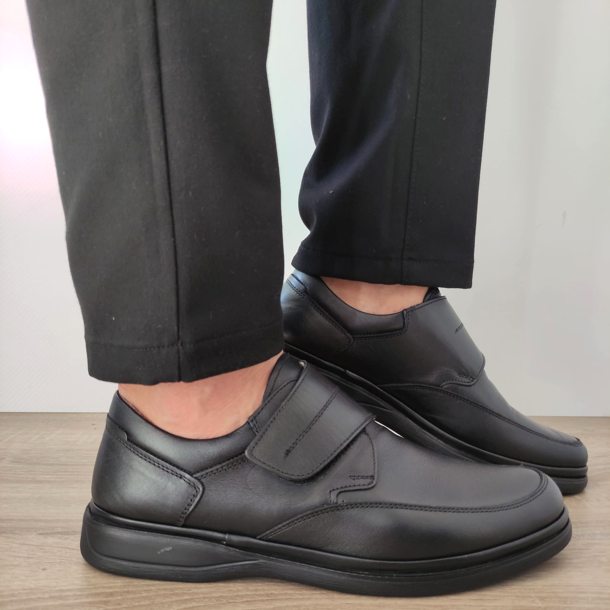 PANTOFI CASUAL BARBATI DR JELLS GR1040-175 NEGRI - imagine 3