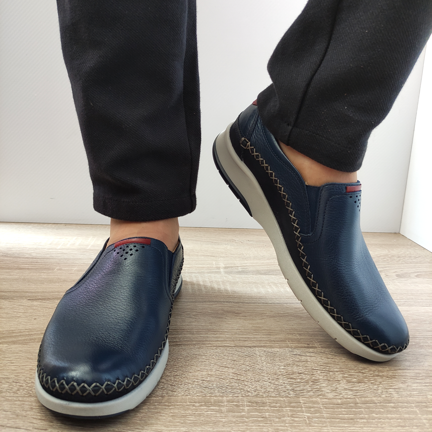 PANTOFI CASUAL BARBATI FLUCHOS 39421 BLEUMARIN - imagine 3