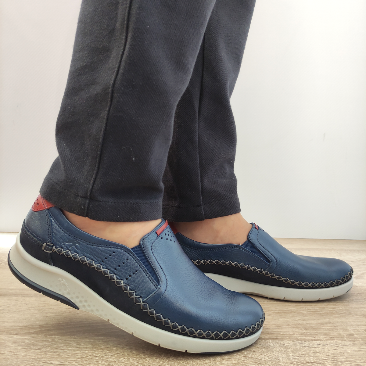 PANTOFI CASUAL BARBATI FLUCHOS 39421 BLEUMARIN - imagine 2