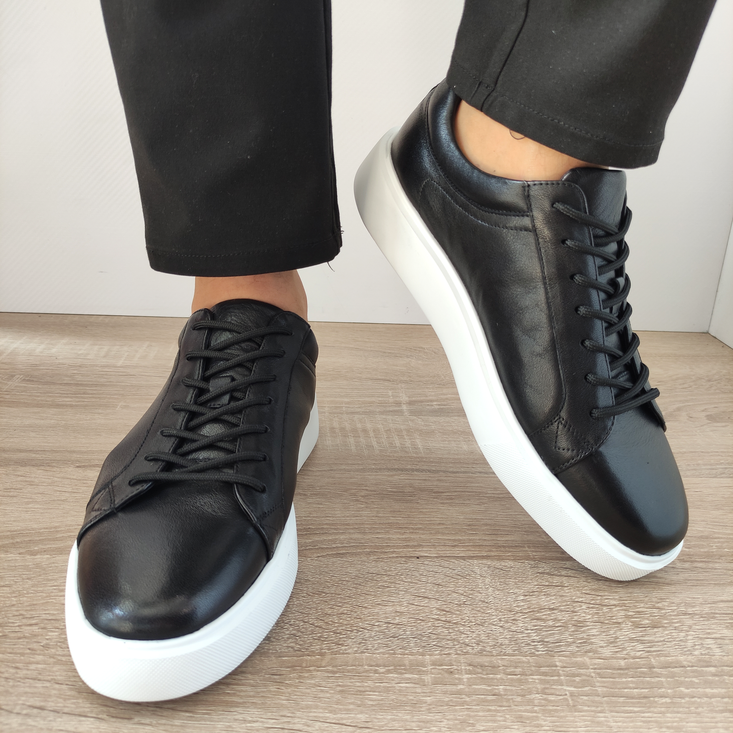PANTOFI CASUAL BARBATI FRACO GERARDO T231103 NEGRI - imagine 4