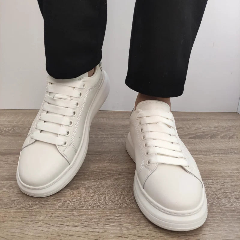 PANTOFI CASUAL BARBATI FRANCO GERARDO 3221 ALBI (SPRE CREM) - imagine 4