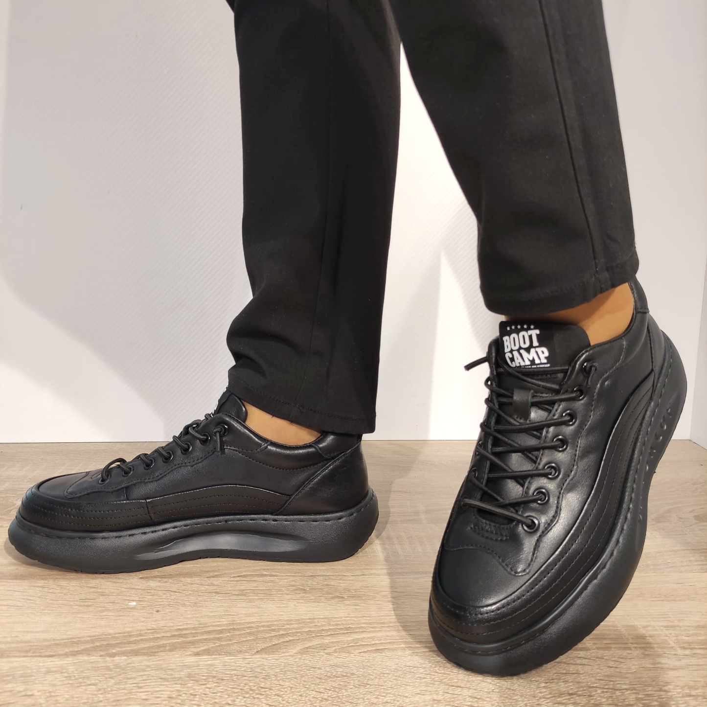 PANTOFI CASUAL BARBATI FRANCO GERARDO 8656 NEGRI - imagine 2