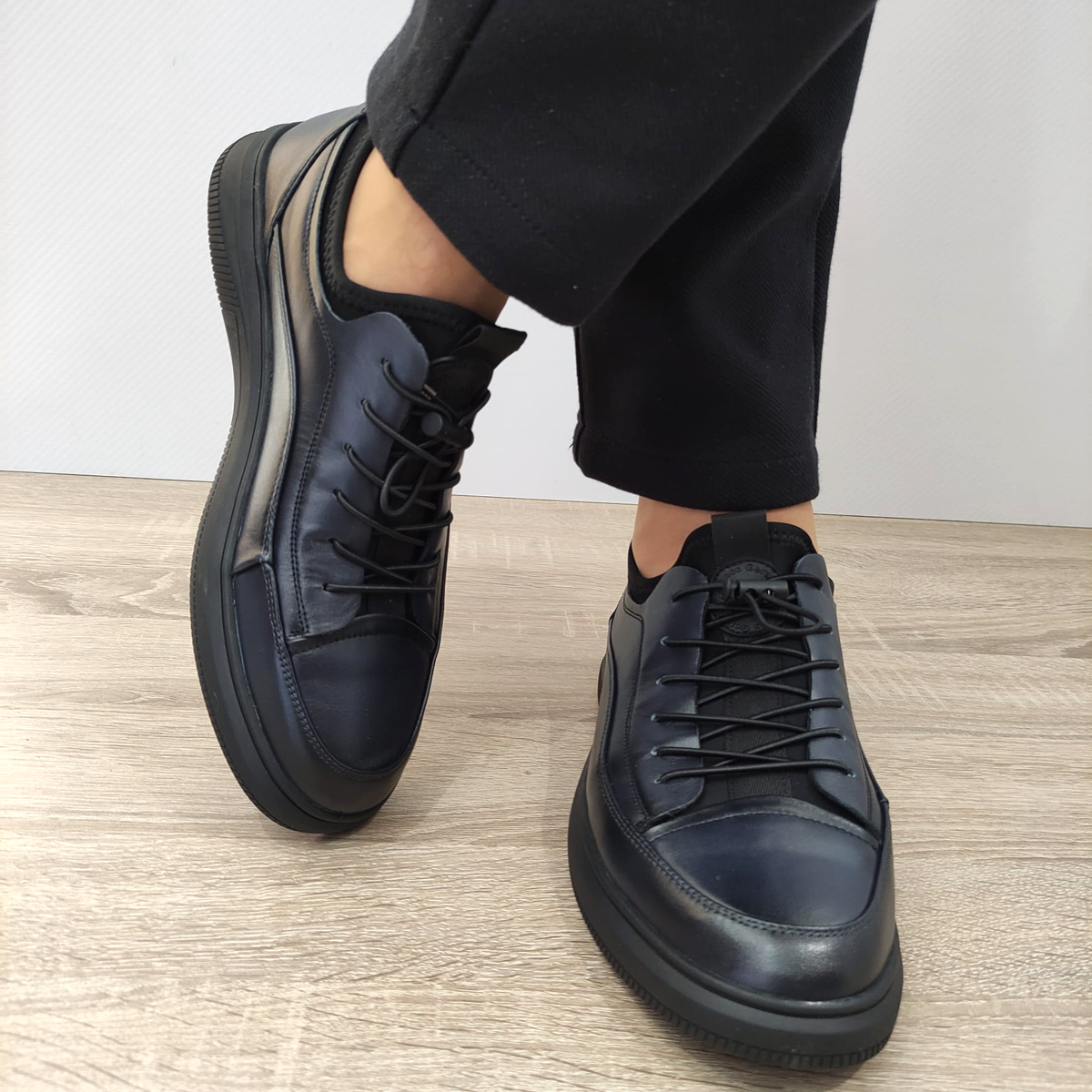 PANTOFI CASUAL BARBATI FRANCO GERARDO 8902 BLEUMARIN - imagine 5