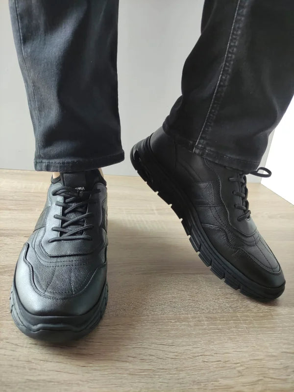 PANTOFI CASUAL BARBATI FRANCO GERARDO HJNH2202 NEGRI - imagine 4