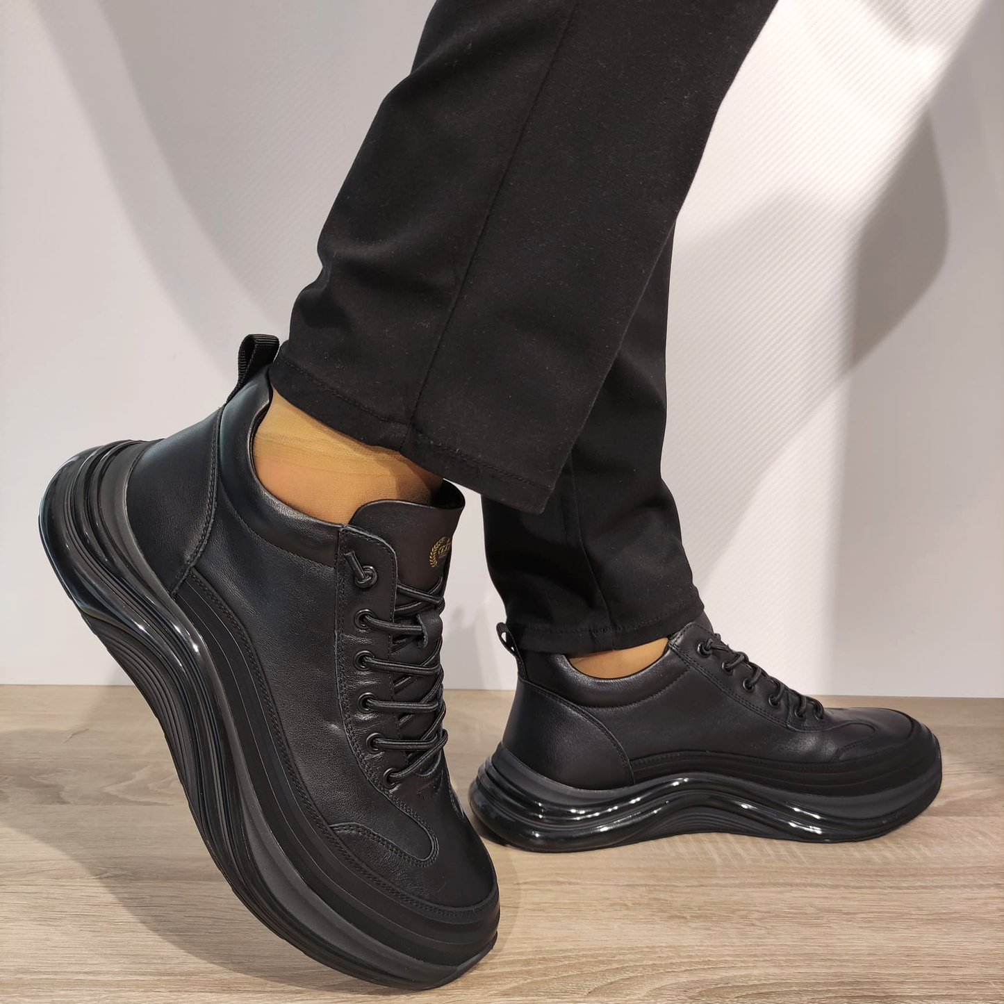 PANTOFI CASUAL BARBATI FRANCO GERARDO M669 NEGRI - imagine 5
