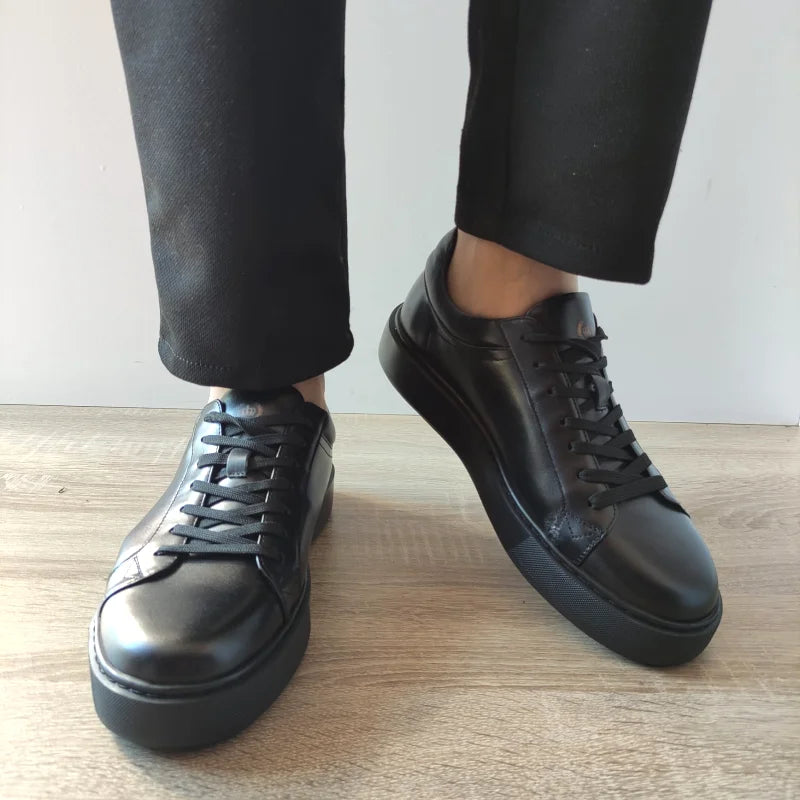 PANTOFI CASUAL BARBATI FRANCO GERARDO T231103-A NEGRI - imagine 3