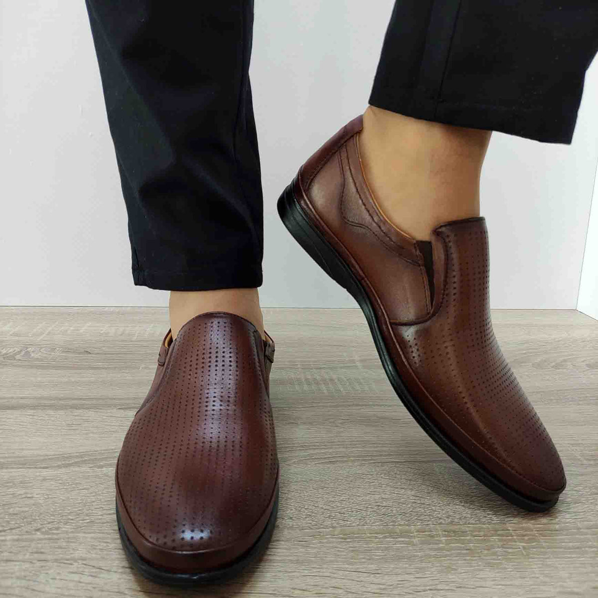 PANTOFI CASUAL BARBATI GORETTI B28-651-2 MARO - imagine 3