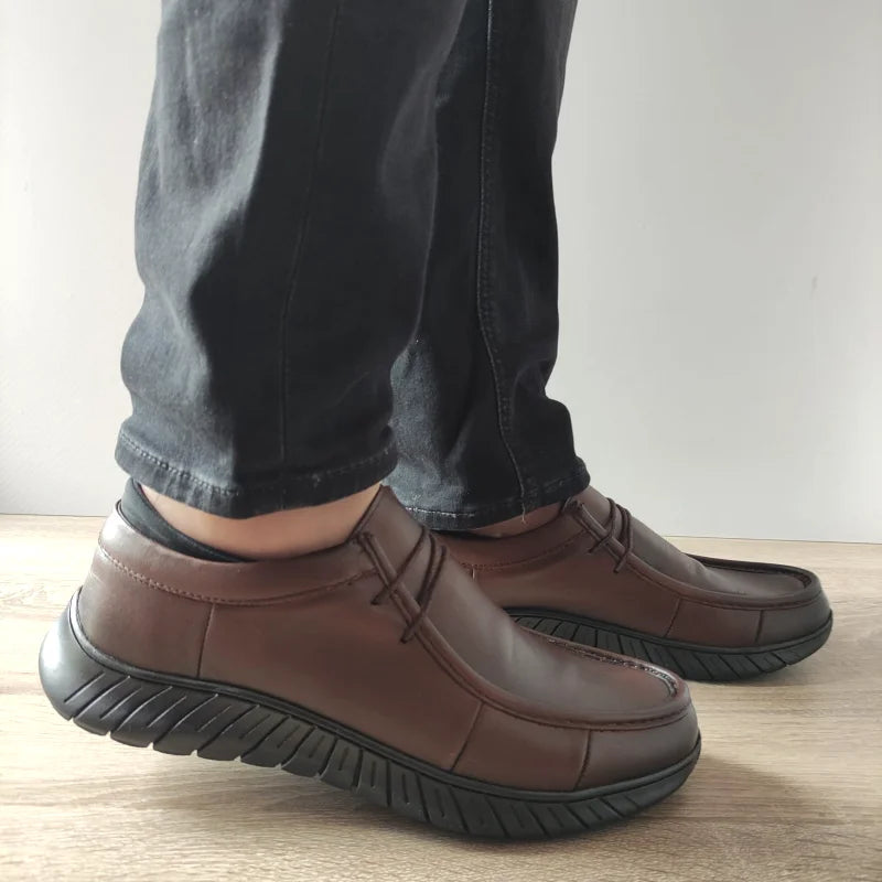 PANTOFI CASUAL BARBATI GORETTI B64-1453 MARO - imagine 3