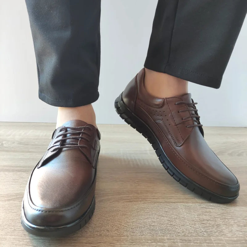 PANTOFI CASUAL BARBATI GORETTI B64-3640 MARO - imagine 4
