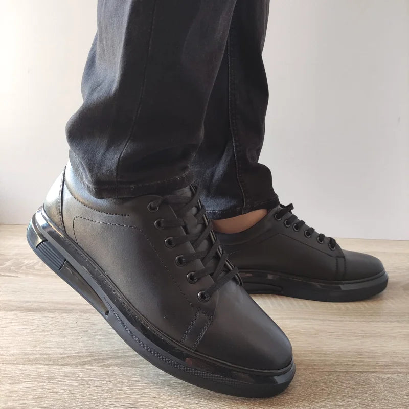 PANTOFI CASUAL BARBATI GORETTI B67-333 NEGRI - imagine 4