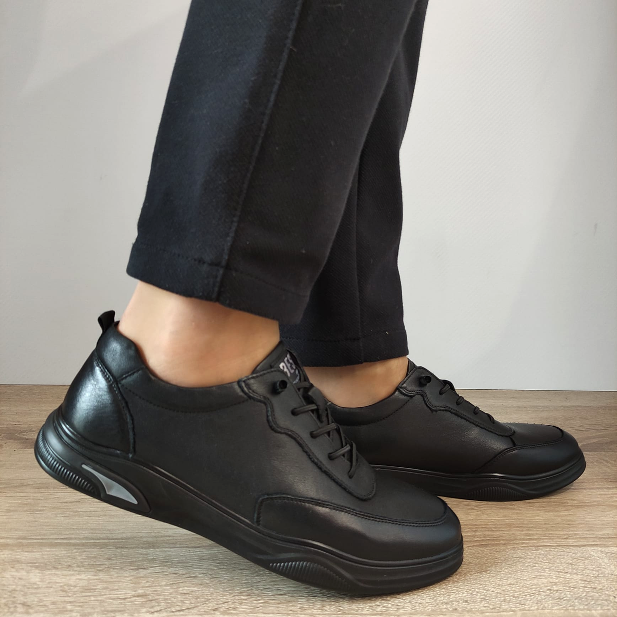 PANTOFI CASUAL BARBATI MELS 10200 NEGRI - imagine 2