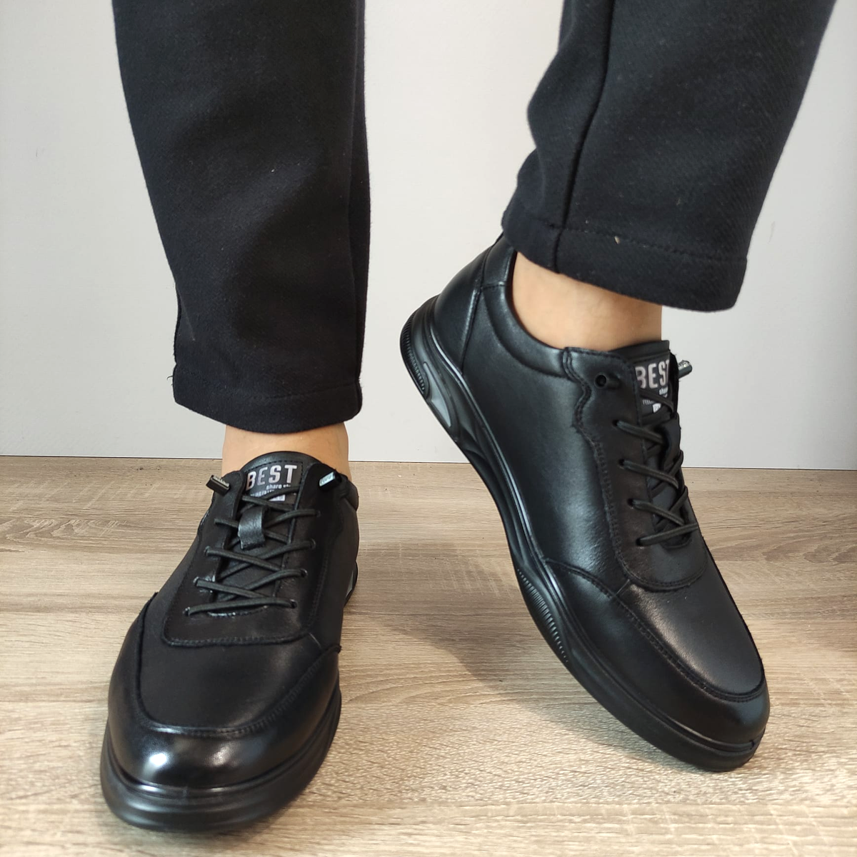 PANTOFI CASUAL BARBATI MELS 10200 NEGRI - imagine 6