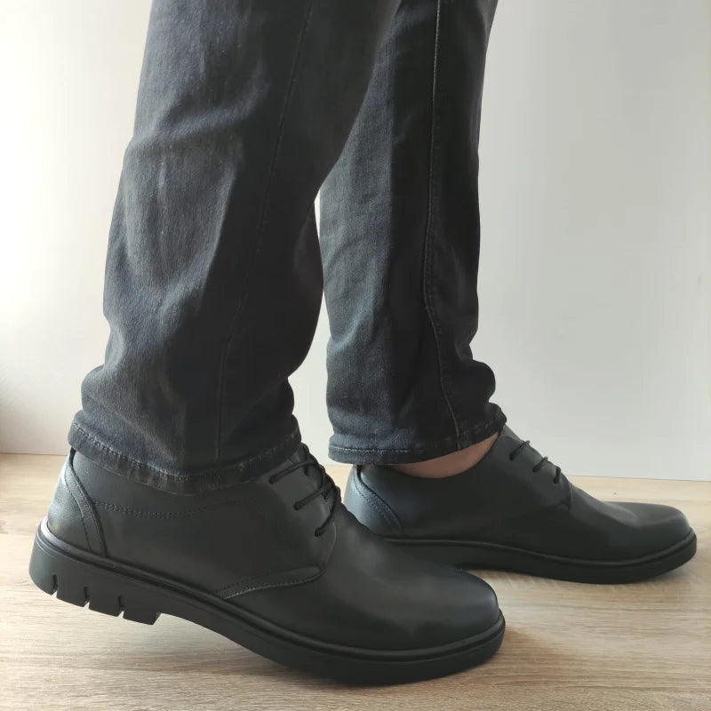 PANTOFI CASUAL BARBATI MELS 17010 NEGRI - imagine 2