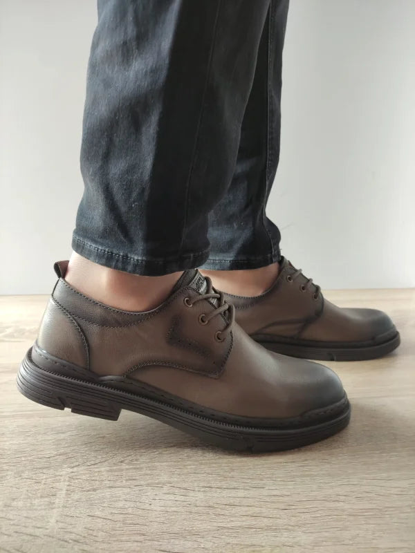 PANTOFI CASUAL BARBATI MELS 806003 KAKI - imagine 3