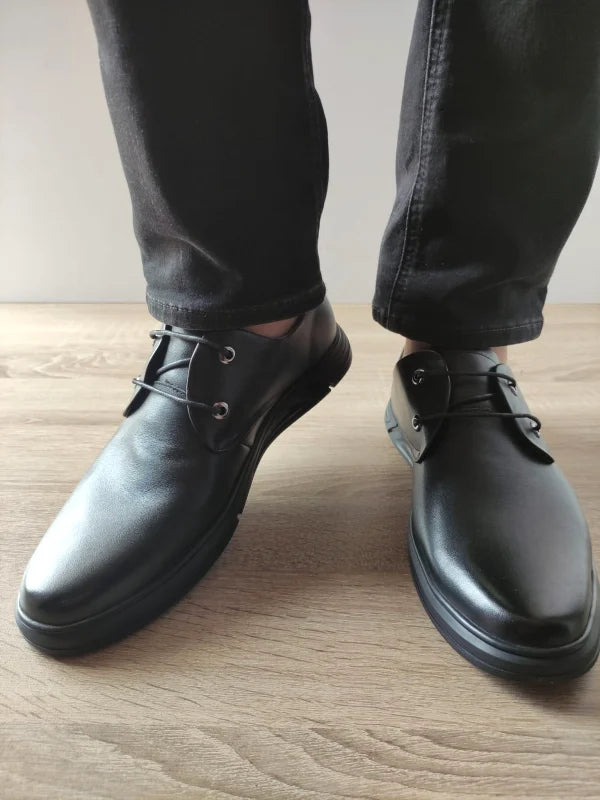 PANTOFI CASUAL BARBATI MELS 8105 NEGRI - imagine 4
