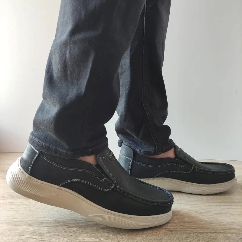 PANTOFI CASUAL BARBATI MELS B095 NEGRI - imagine 2