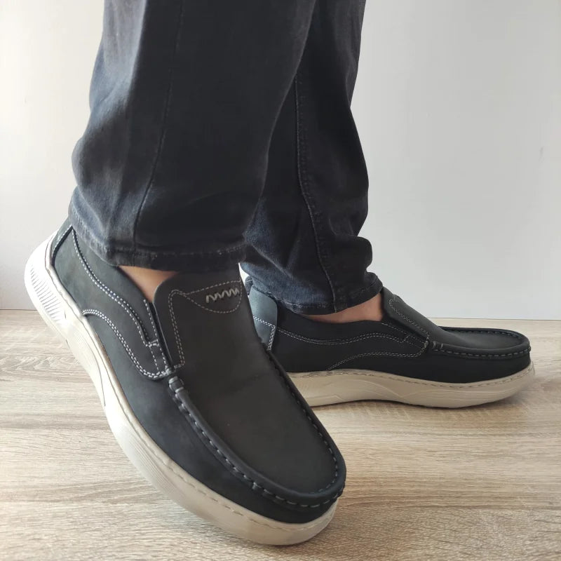 PANTOFI CASUAL BARBATI MELS B095 NEGRI - imagine 3