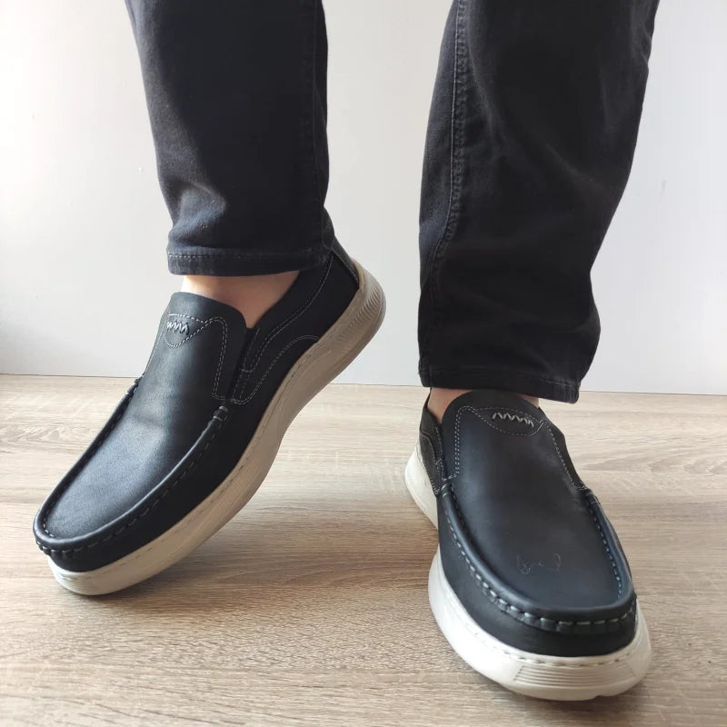 PANTOFI CASUAL BARBATI MELS B095 NEGRI - imagine 4