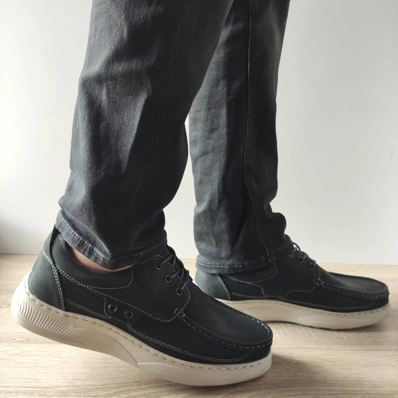 PANTOFI CASUAL BARBATI MELS B096 NEGRI - imagine 2