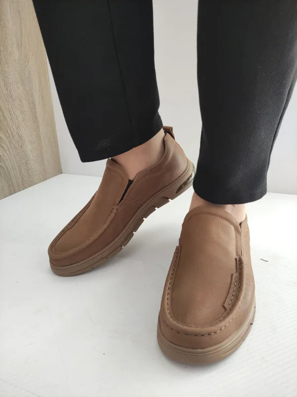 PANTOFI CASUAL BARBATI MELS J12 KHAKI - imagine 4