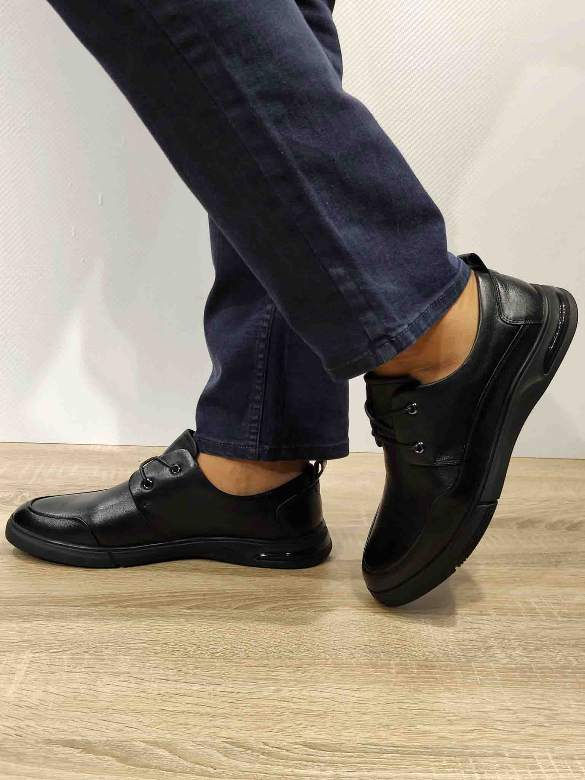 PANTOFI CASUAL BARBATI MELS WM813 NEGRI - imagine 2