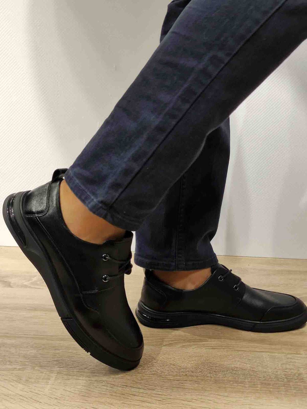 PANTOFI CASUAL BARBATI MELS WM813 NEGRI - imagine 3