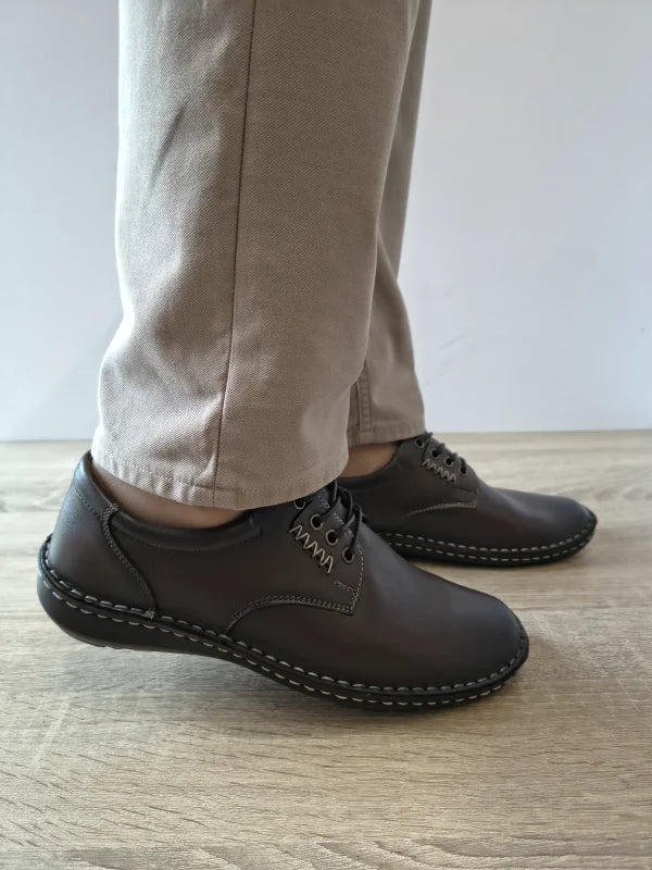 PANTOFI CASUAL BARBATI NICOLIS 202620 MARO - imagine 3