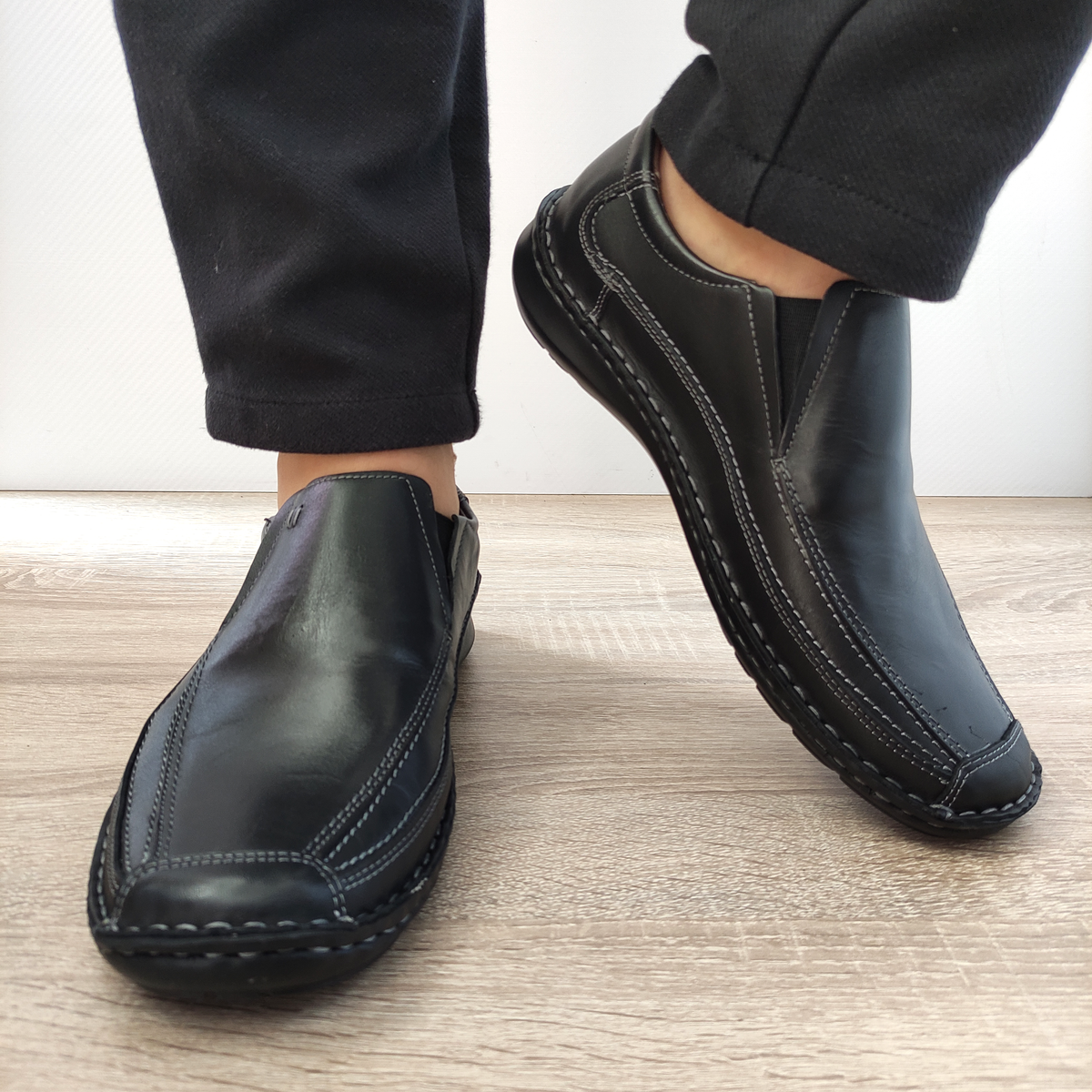 PANTOFI CASUAL BARBATI NICOLIS 203020 NEGRI - imagine 3