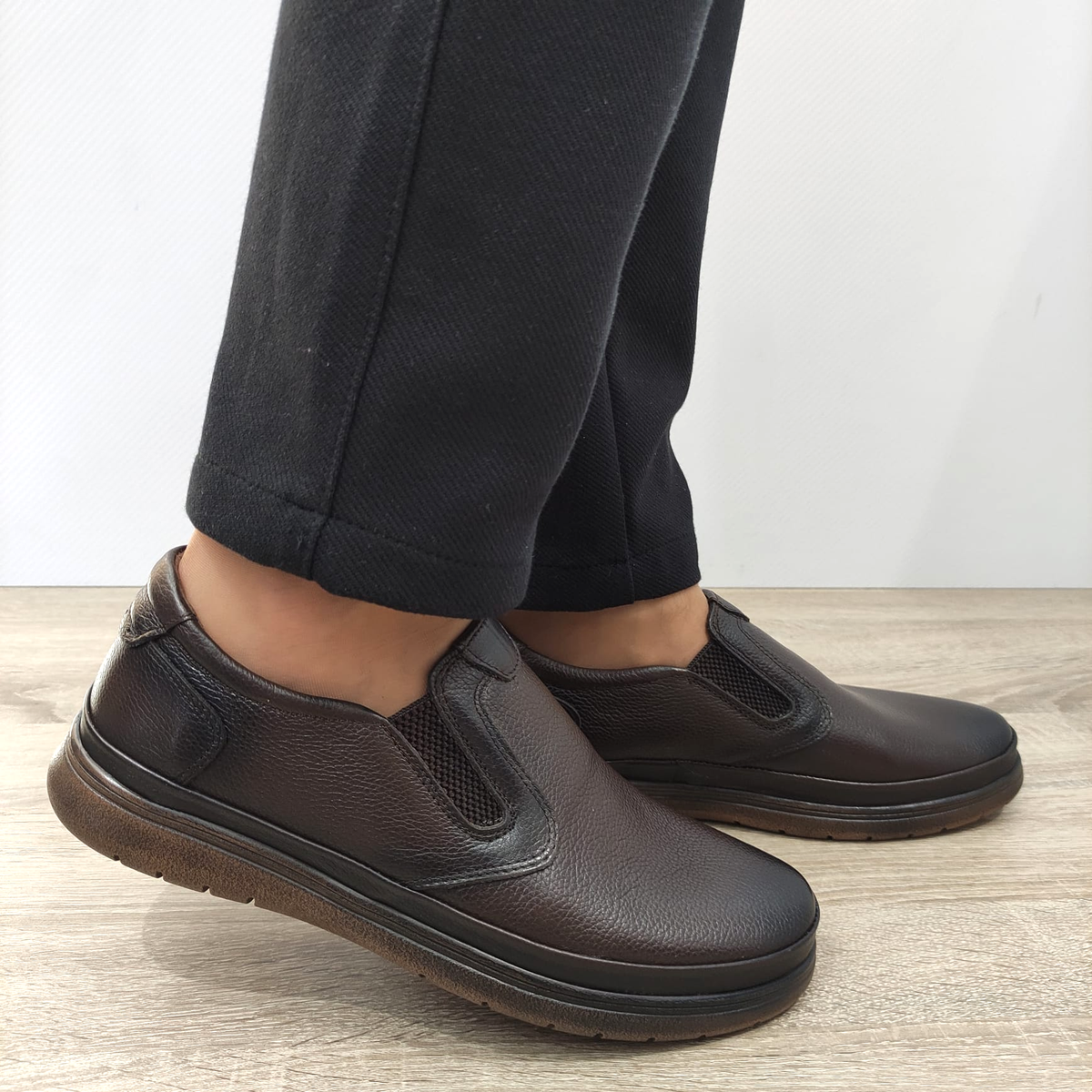PANTOFI CASUAL BARBATI NICOLIS 204328 MARO - imagine 2