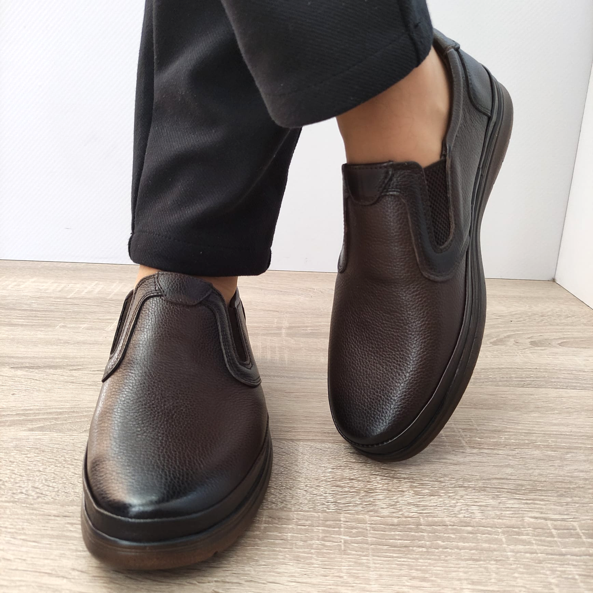 PANTOFI CASUAL BARBATI NICOLIS 204328 MARO - imagine 3