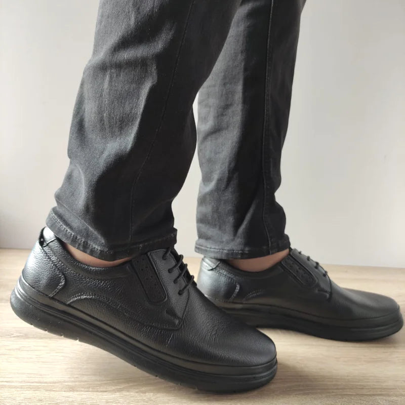 PANTOFI CASUAL BARBATI NICOLIS 204428 NEGRI - imagine 2