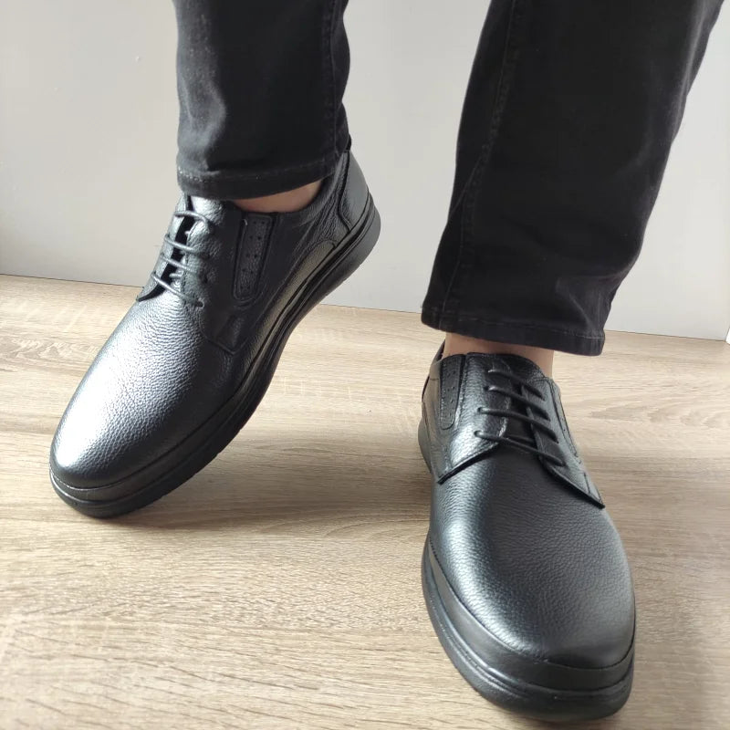 PANTOFI CASUAL BARBATI NICOLIS 204428 NEGRI - imagine 3
