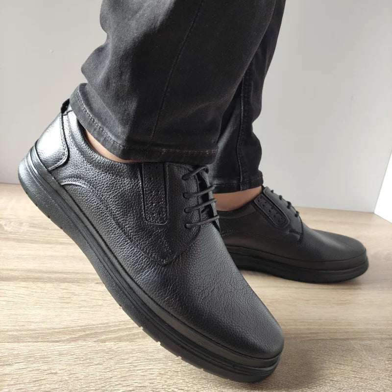 PANTOFI CASUAL BARBATI NICOLIS 204428 NEGRI - imagine 4