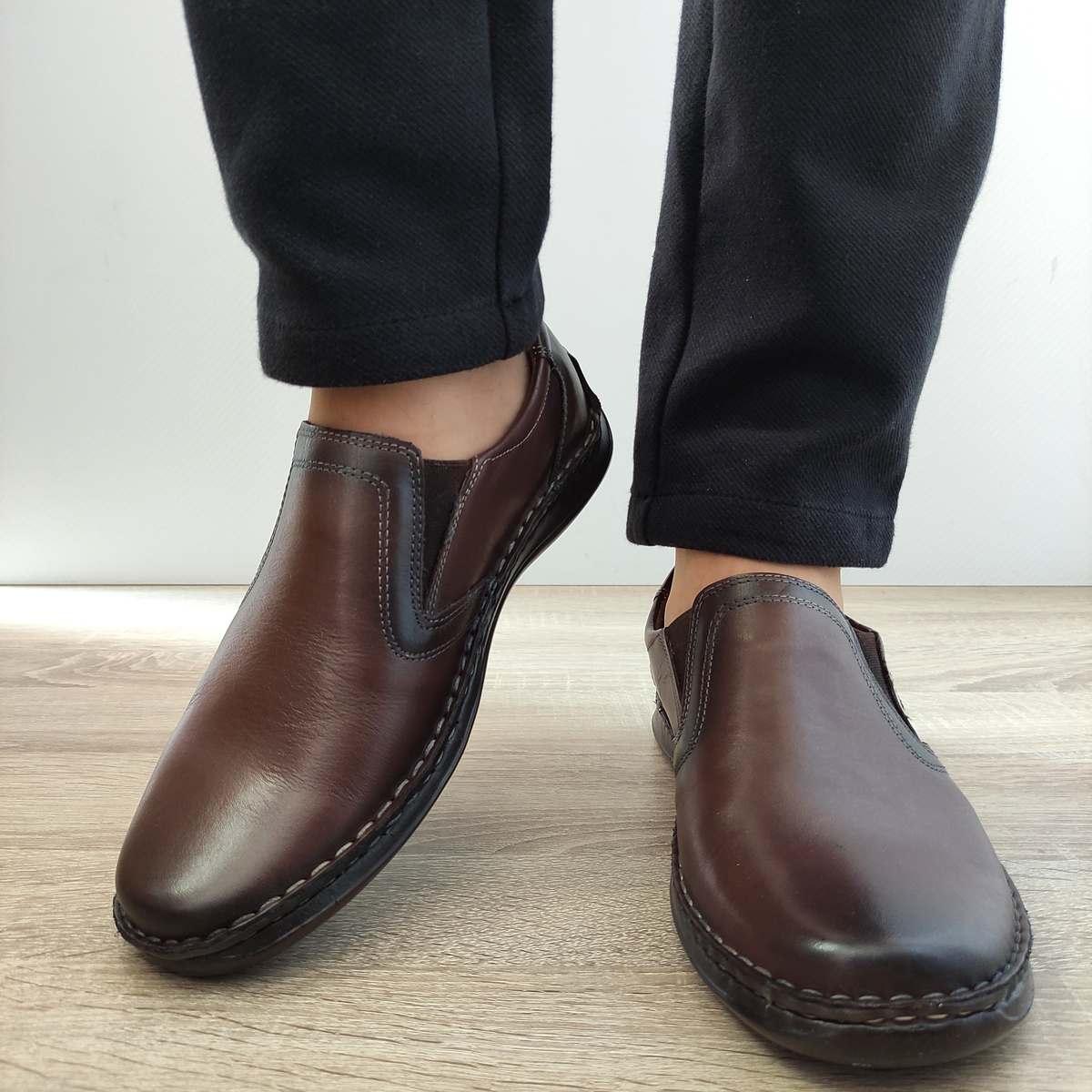 PANTOFI CASUAL BARBATI NICOLIS 205633 MARO - imagine 4