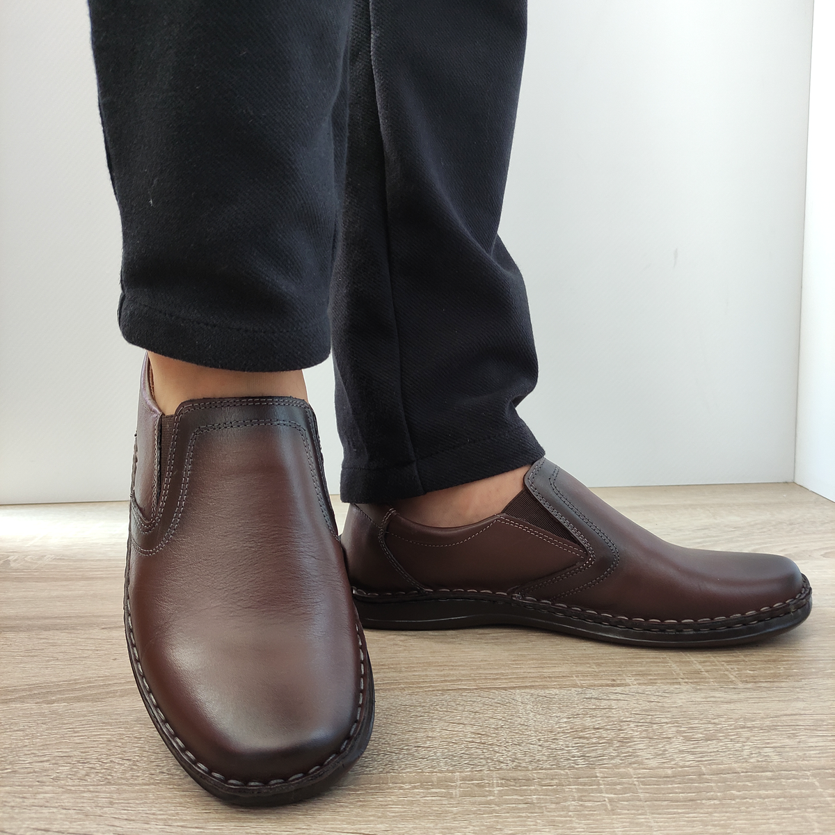 PANTOFI CASUAL BARBATI NICOLIS 205633 MARO - imagine 5