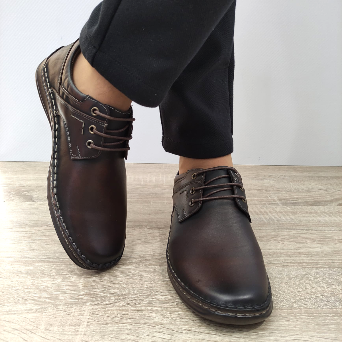 PANTOFI CASUAL BARBATI NICOLIS 205733 MARO - imagine 4