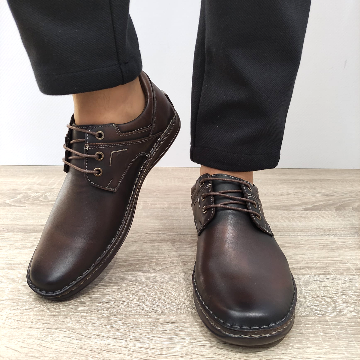 PANTOFI CASUAL BARBATI NICOLIS 205733 MARO - imagine 5