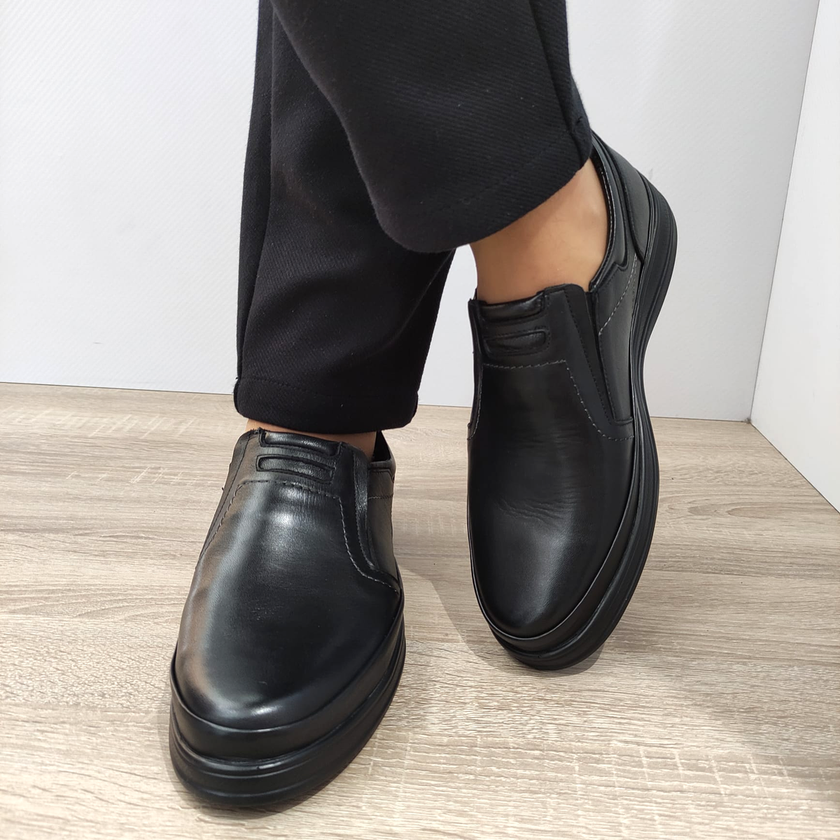 PANTOFI CASUAL BARBATI NICOLIS 207637 NEGRI - imagine 3