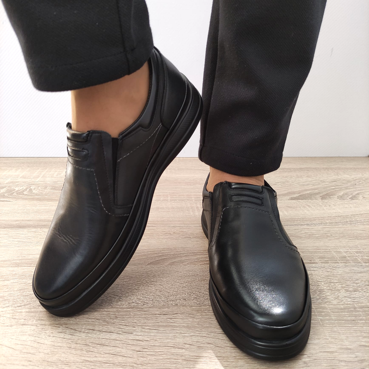 PANTOFI CASUAL BARBATI NICOLIS 207637 NEGRI - imagine 5