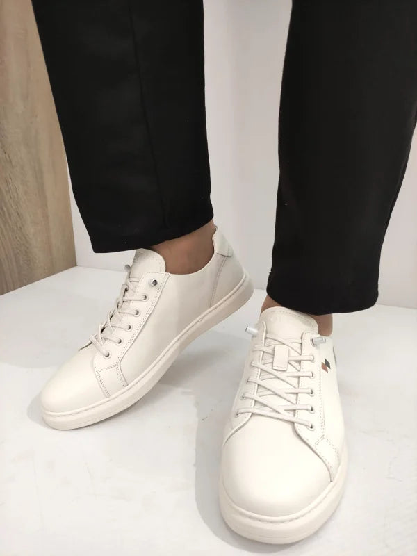 PANTOFI CASUAL BARBATI OTTER 260004B 13-N ALBI