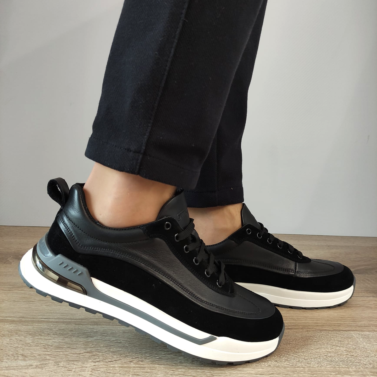 PANTOFI CASUAL BARBATI OTTER 40004 01-Z NEGRI - imagine 2