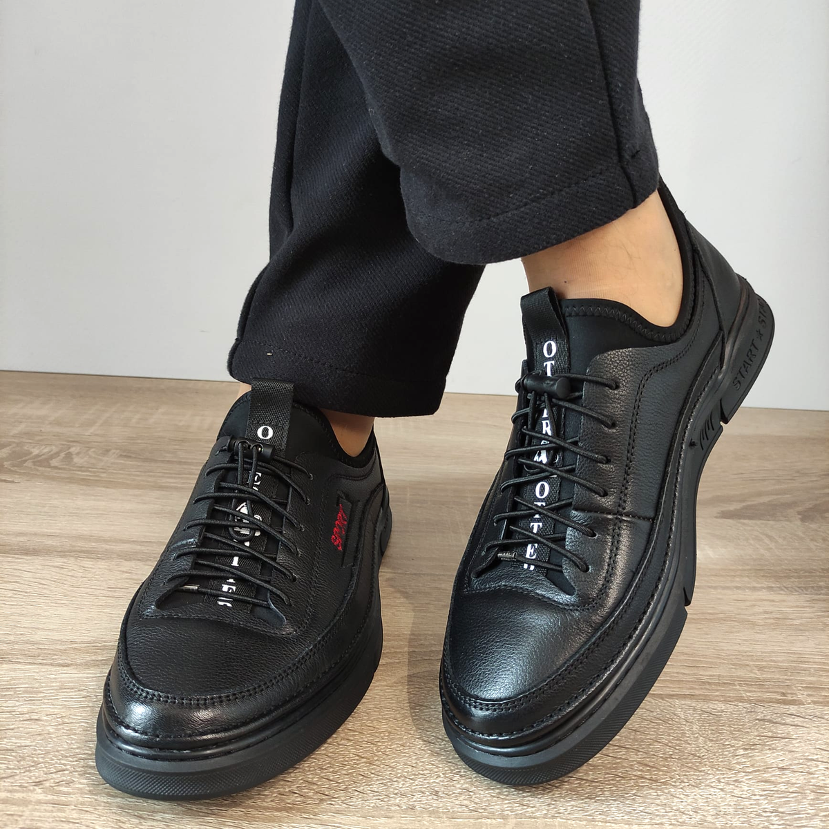 PANTOFI CASUAL BARBATI OTTER 40005A 01-N NEGRI - imagine 3