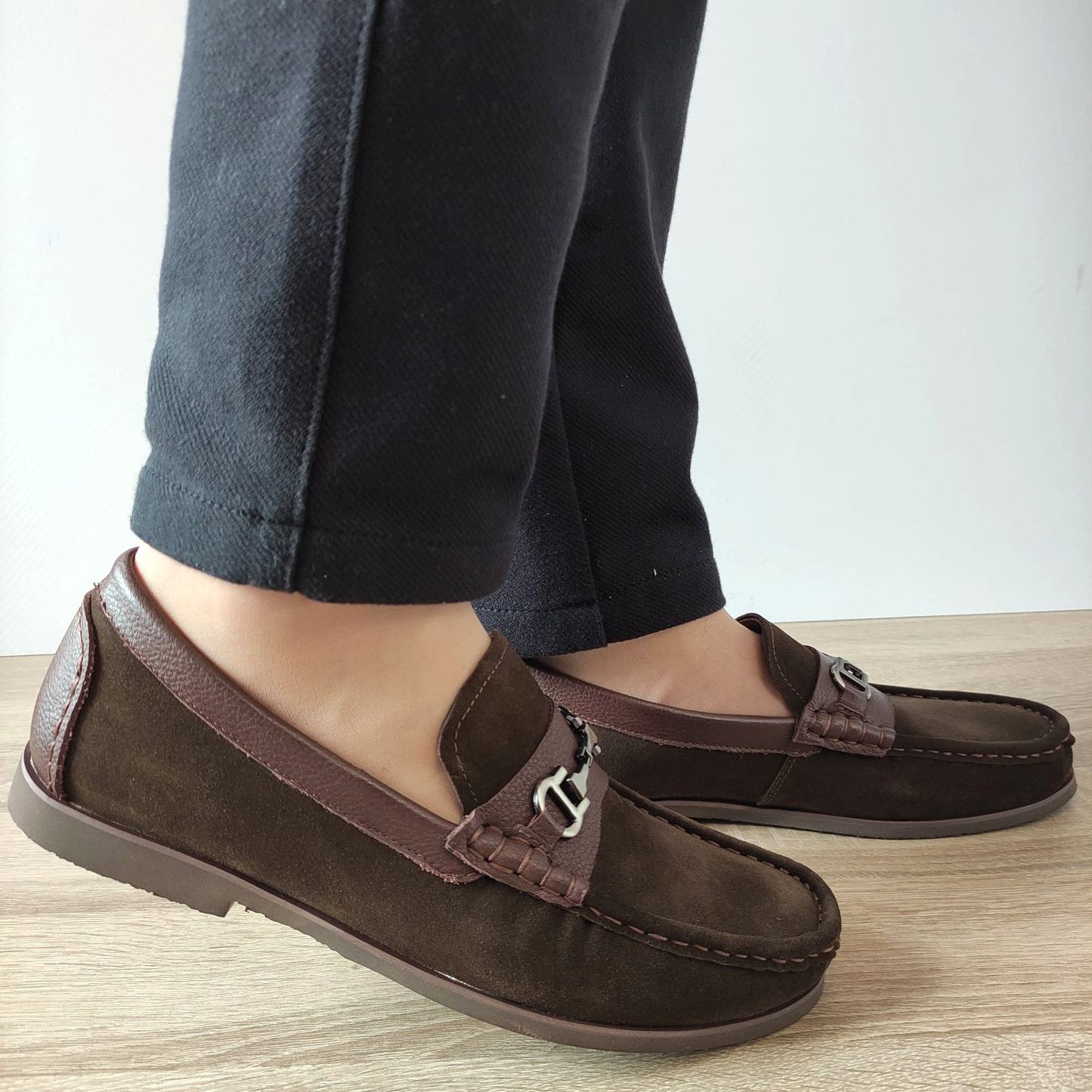 PANTOFI CASUAL BARBATI OTTER 640006B 40-2 MARO VELUR - imagine 2