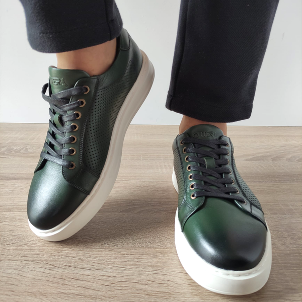 PANTOFI CASUAL BARBATI OTTER 640012C 06-N VERDE - imagine 4