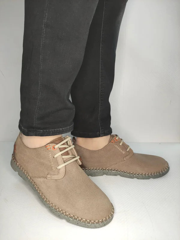 PANTOFI CASUAL BARBATI OTTER OT2830 03-2 BEJ - imagine 3