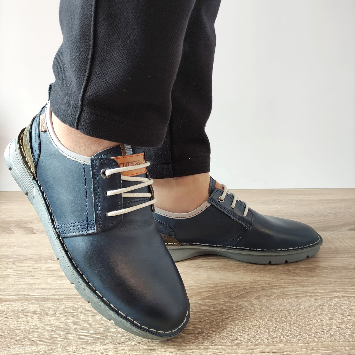 PANTOFI CASUAL BARBATI PIKOLINOS 4232C1 ALBASTRI - imagine 3