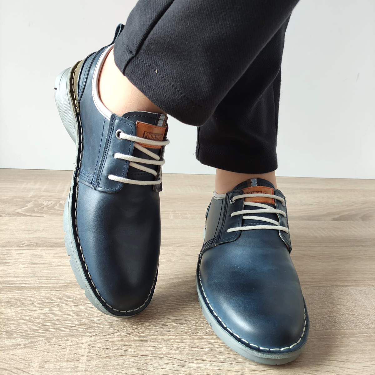 PANTOFI CASUAL BARBATI PIKOLINOS 4232C1 ALBASTRI - imagine 4