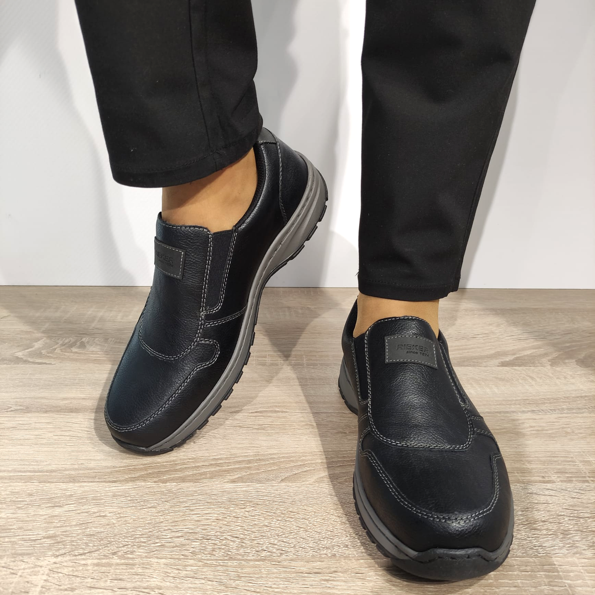 PANTOFI CASUAL BARBATI RIEKER 03355-00 NEGRI - imagine 3