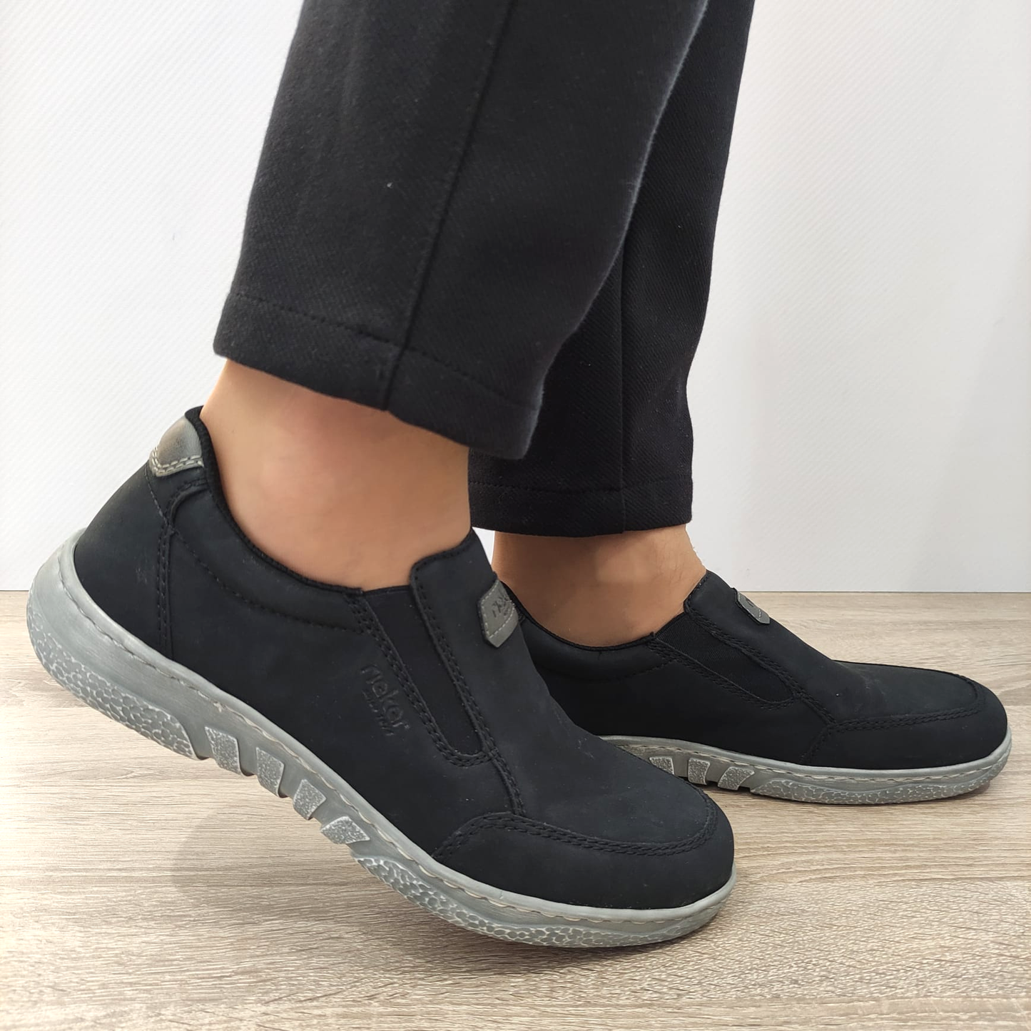 PANTOFI CASUAL BARBATI RIEKER 03553-00 NEGRI - imagine 2